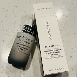 New! bareMinerals SKIN RESCUE PURE SMOOTH SERUM 5% NIACINAMIDE&CHEBULA 30mL/1oz